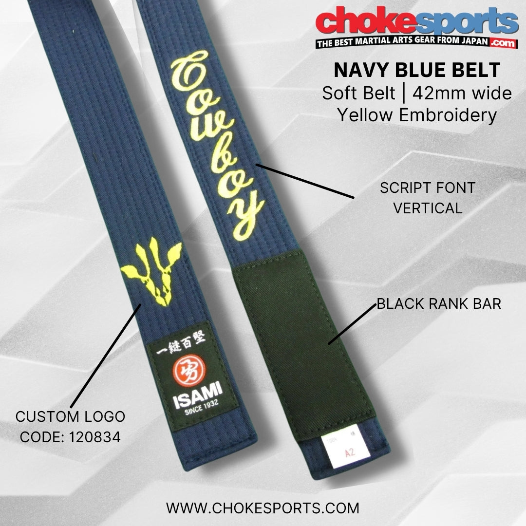 Isami Navy Blue Belt-Isami-ChokeSports