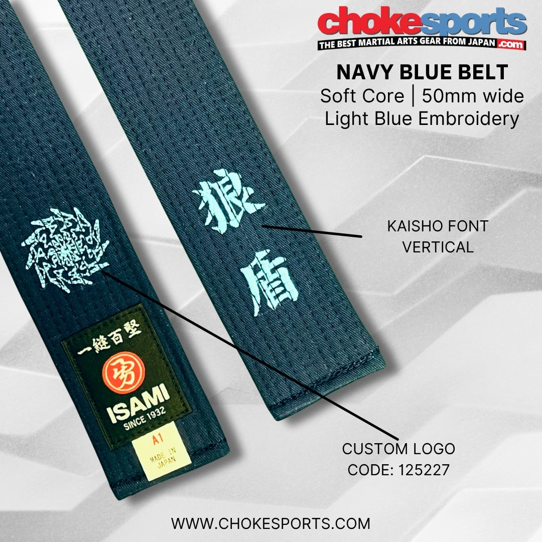 Isami Navy Blue Belt-Isami-ChokeSports