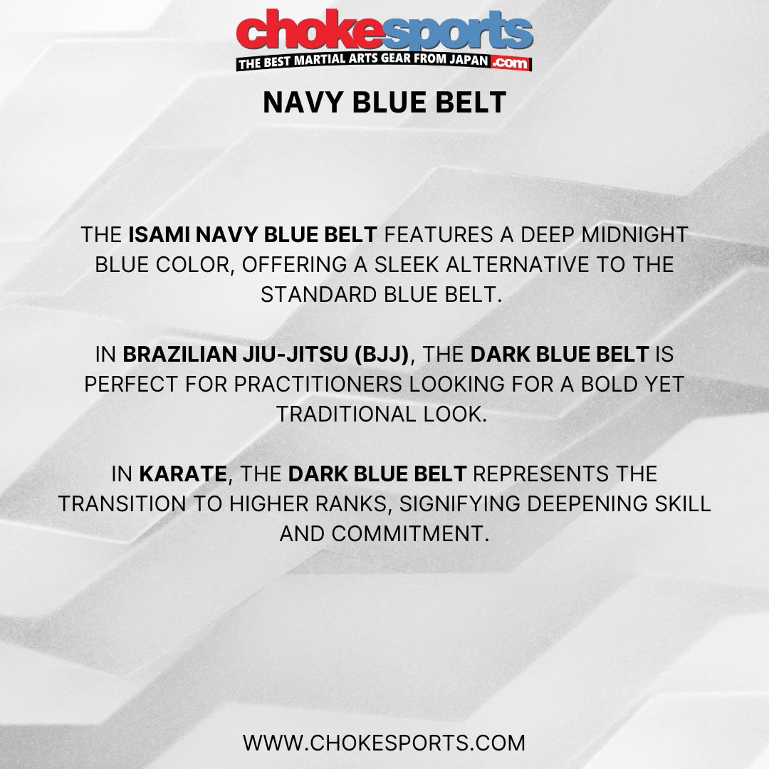 Isami Navy Blue Belt-Isami-ChokeSports