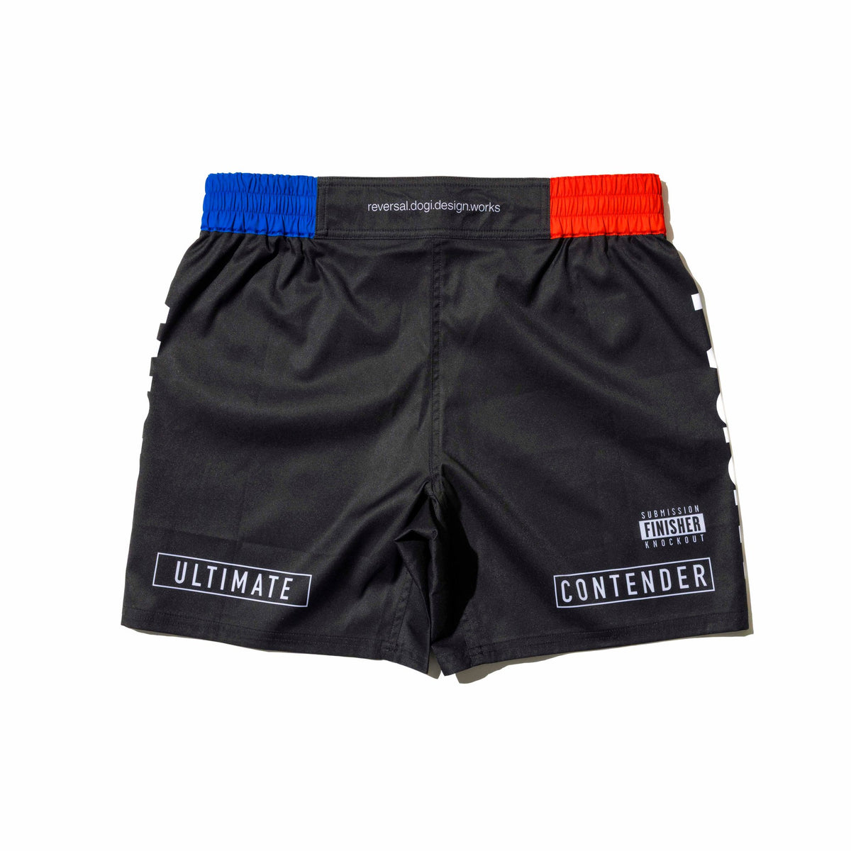 Reversal RVDDW Racing Fight Shorts – Black – flat lay