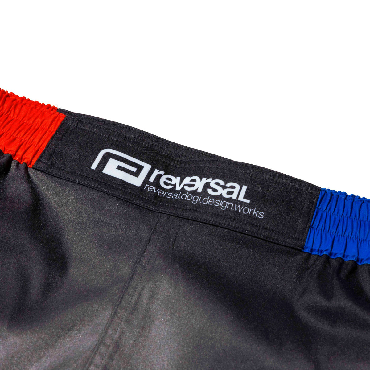 Reversal RVDDW Racing Fight Shorts – Black – detail shot