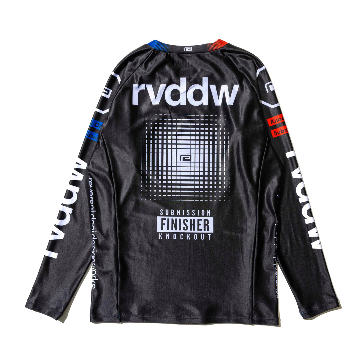 Reversal RVDDW Racing Rash Guard – Black – flat lay