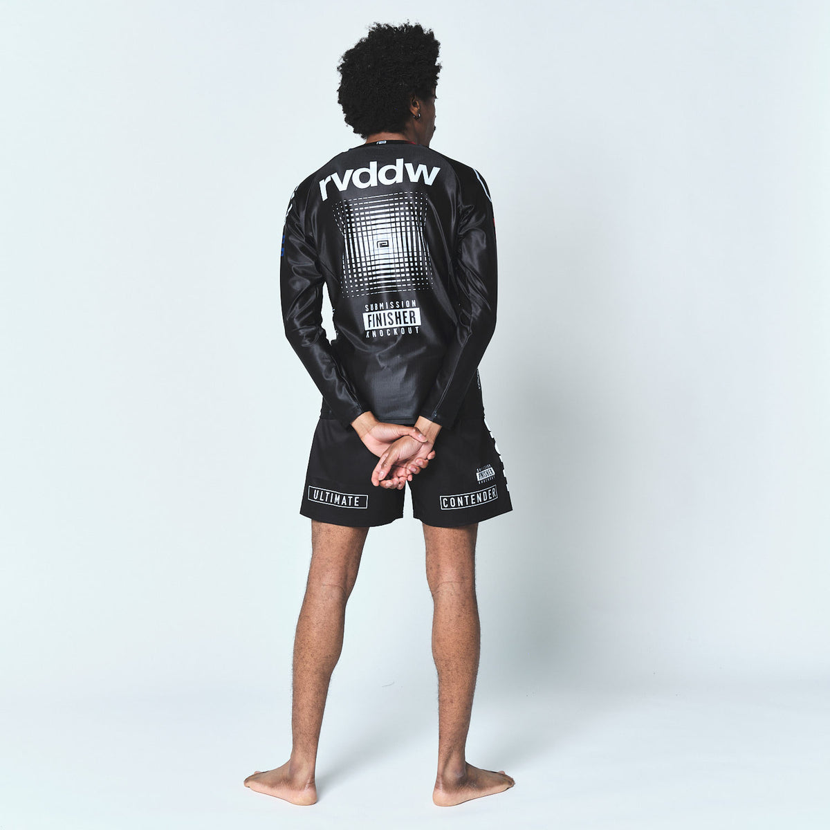 Reversal RVDDW Racing Rash Guard – Black – model shot