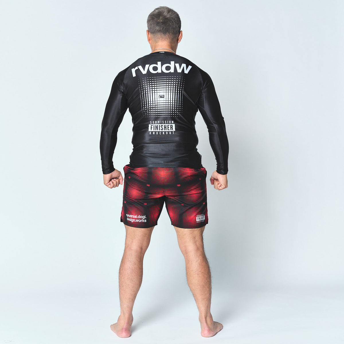 Reversal RVDDW Racing Rash Guard – Black – model shot
