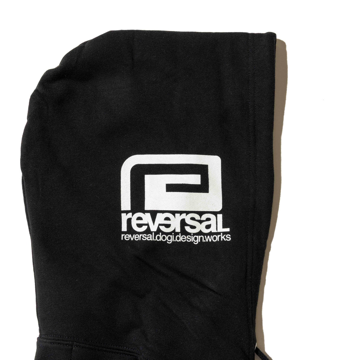 Reversal RVDDW RDW Heavyweight Zip Hoodie – Black – detail shot