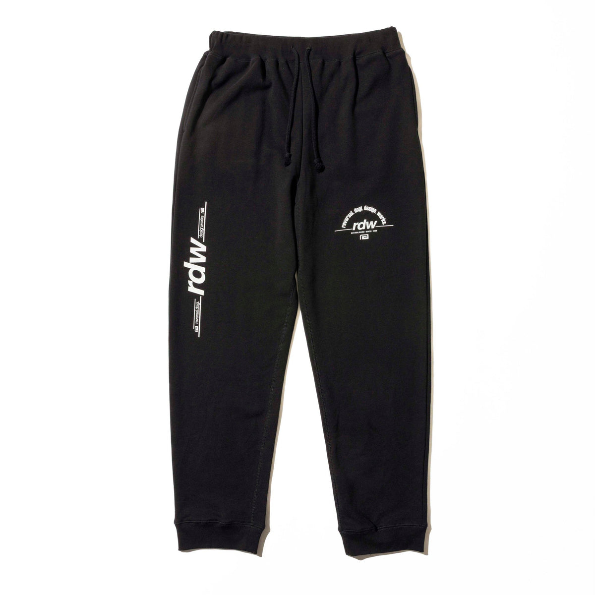 Reversal RVDDW RDW Logo Sweatpants – Black – flat lay