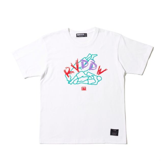 Reversal RVDDW Ariake Graffiti T-Shirt – White – flat lay