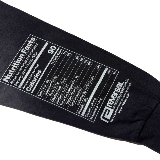 Reversal RVDDW Make A Note Long T-Shirt – Black – detail shot