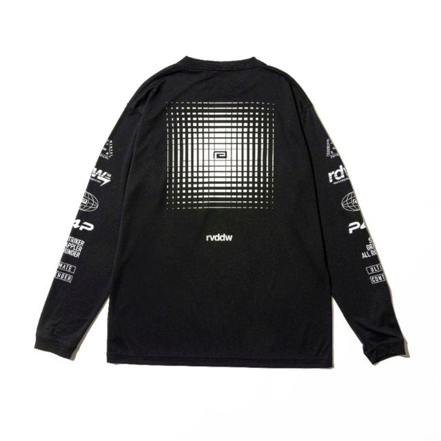 Reversal RVDDW Racing Dry Long Sleeve T-Shirt – Black – flat lay
