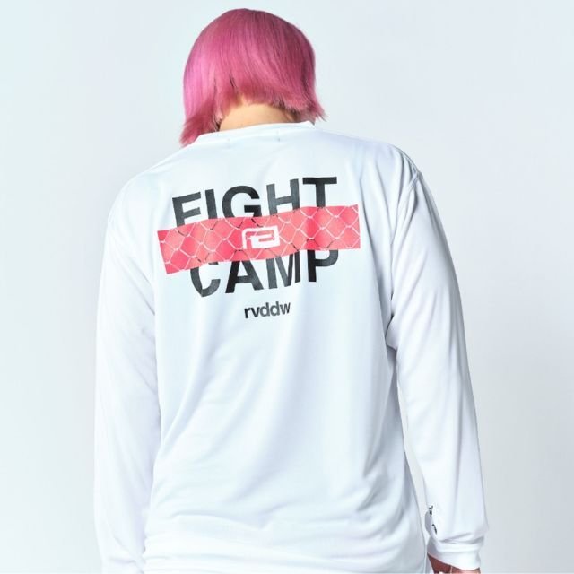 Reversal RVDDW Fight Camp Dry Long Sleeve T-Shirt – White – model shot