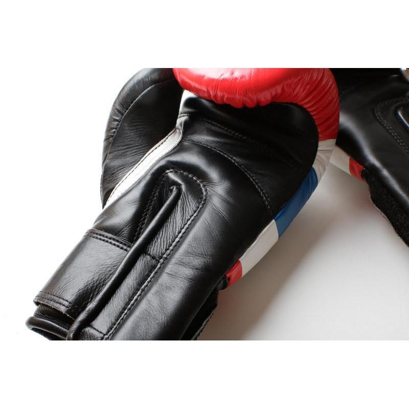 Muay Thai Kick Boxing Epic Black Leather Boxing Gloves