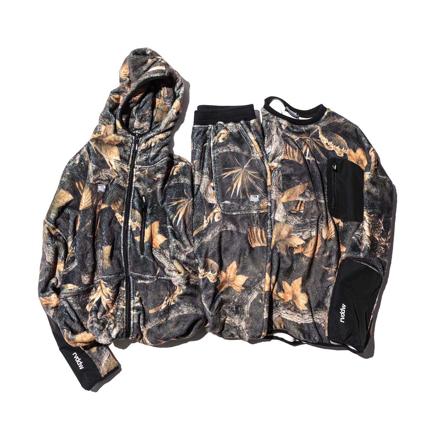 Botanical Boa Fleece Zip Hoodie-Reversal RVDDW-ChokeSports