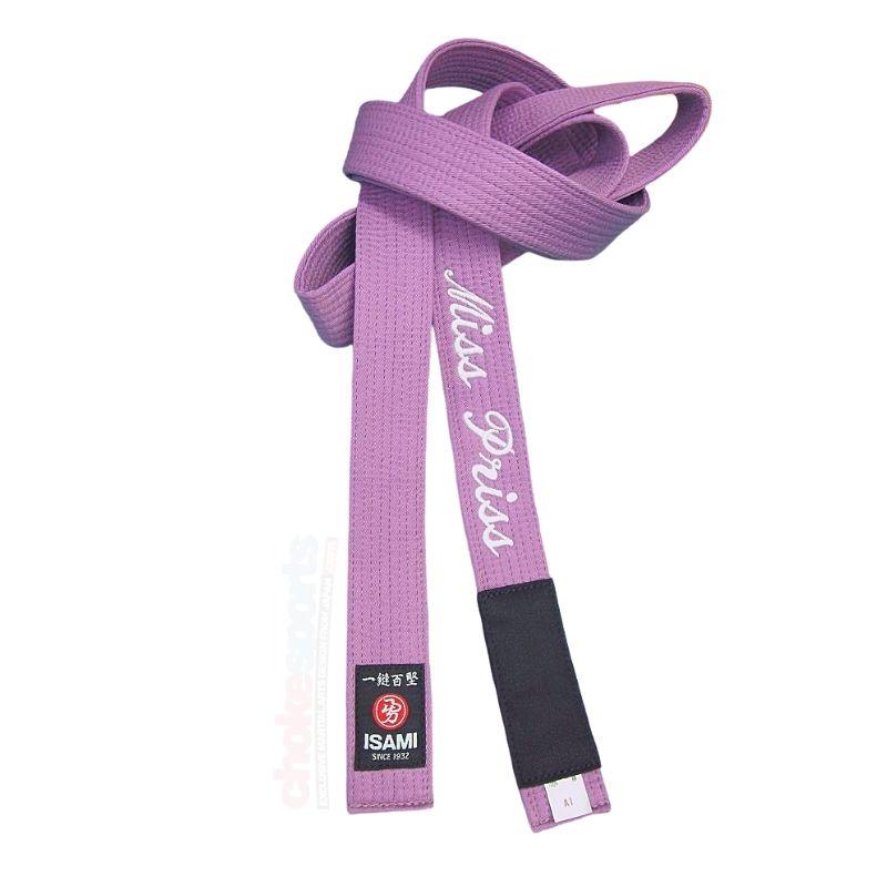 Isami Light Purple Color Belt for BJJ Judo Karate