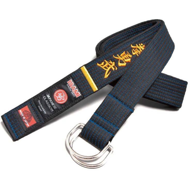 Isami Isami Custom Embroidered Black Belts for BJJ Karate Judo