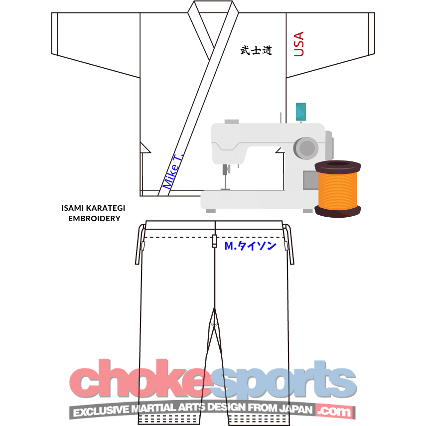 Karate Gi Embroidery-Isami-ChokeSports